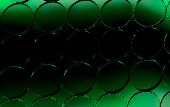 Futuristic Green Circular Structure Background