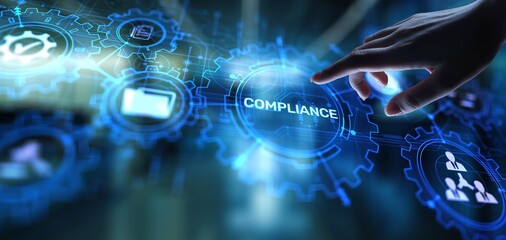 Fototapeta premium Compliance Concept: Ensuring Adherence to Regulations and Standards.