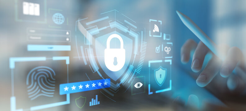 Secure Authentication and Data Protection with Biometric and Password Access.