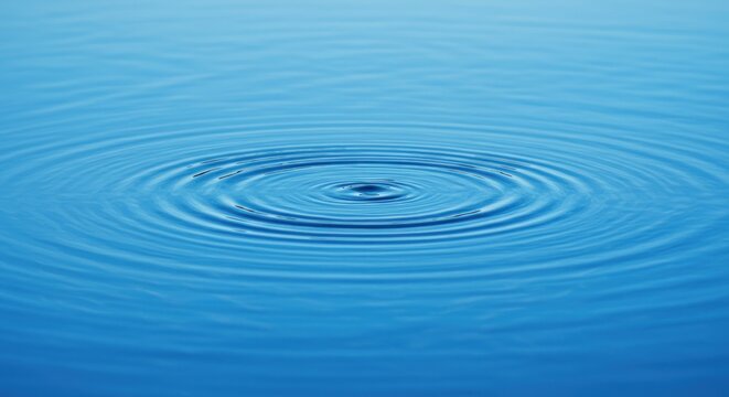 Water ripple effect on surface.