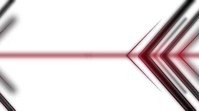 Minimalist abstract geometric design with blurred chevrons and horizontal line animation