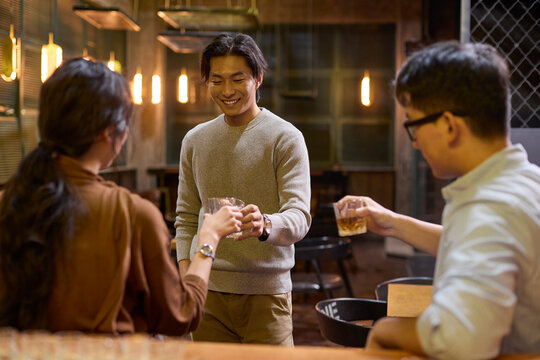 After a long day at work, the team hits the bar to unwind