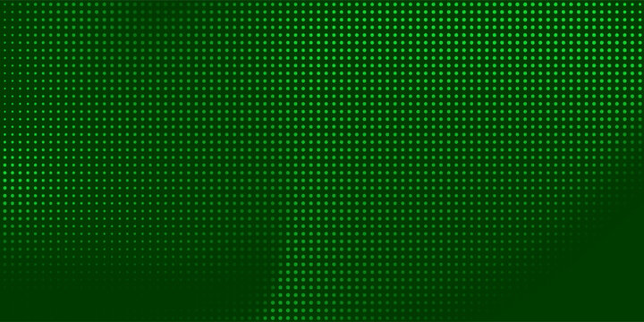 LED green dots comic pop art style. Vector illustration