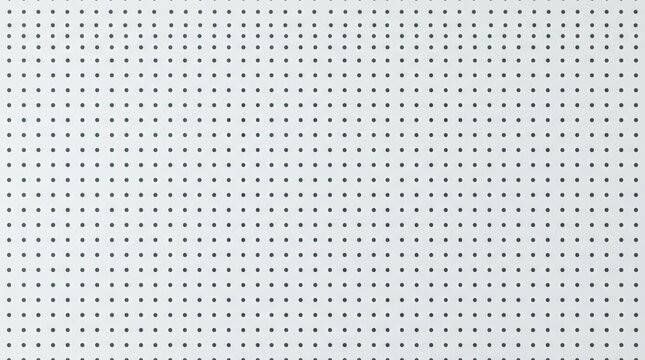 Perforated White Board Texture with Grid Pattern