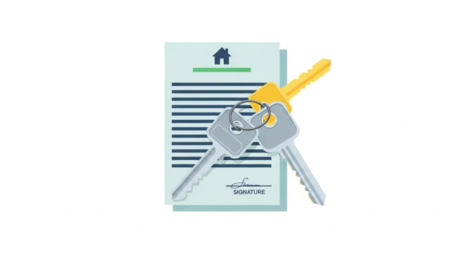 House Keys and Rental Agreement.