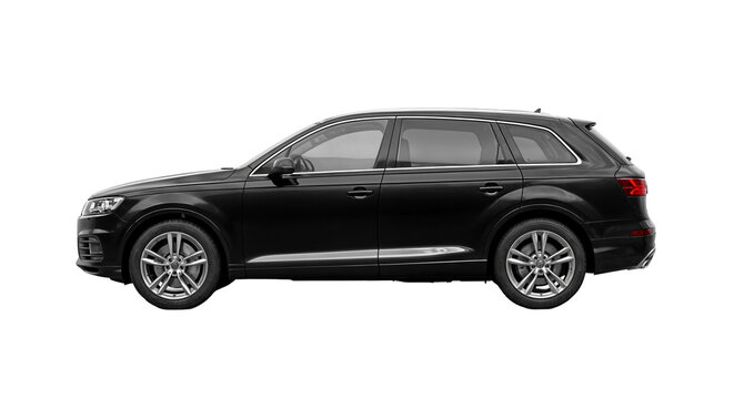 black audi suv on checkered background