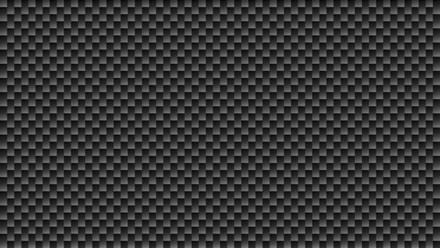 Carbon fiber weave pattern seamless black gray texture.