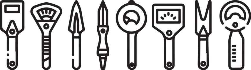 Vector icons of eight different playing chess pieces isolated Vector © rohan