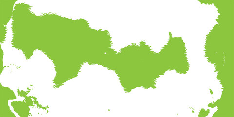 A green world map illustration featuring a 3d vector design of continents like Europe and America with country borders and land contours for geography and cartography © SUMAYAAKTER