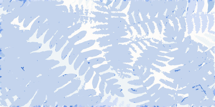 delicate fern frond arrangement with stippled texture on light blue background high quality professional detailed