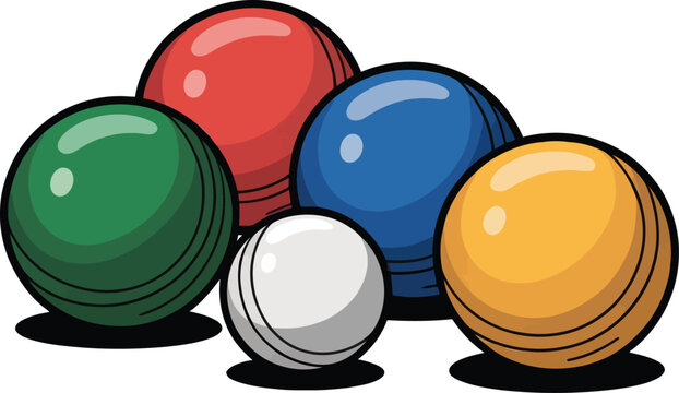 Cute cartoon a illustrator vector bocce