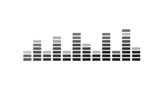 Sound wave pattern graphic design element.
