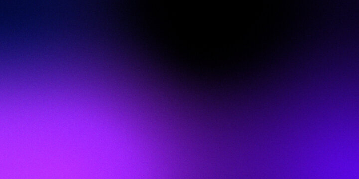 Blue purple grainy gradient vertical glowing abstract light wave on black noise texture background .Neon purple blue and mint green colorful gradient background Best design for your ad, poster, bann.