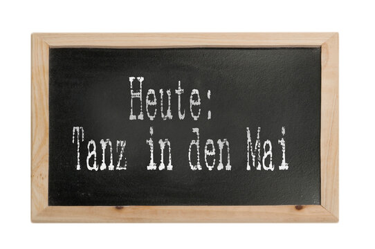 Tanz in den Mai - Schultafel mit Spruch