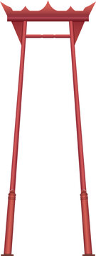 The Giant Swing Bangkok. Sao Ching Cha Landmark Element Illustration