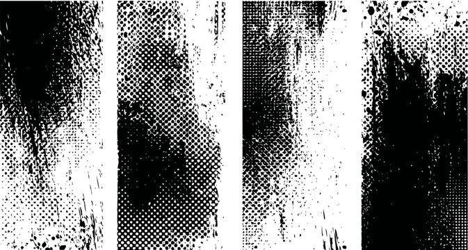 grunge texture set black artistic distress overlays vintage distressed background patterns for design