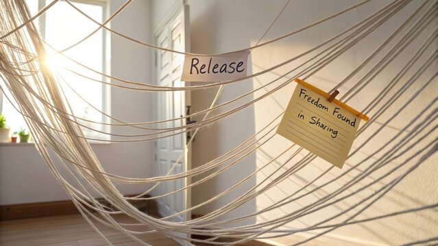 Release Message Tied to Untangled Strings