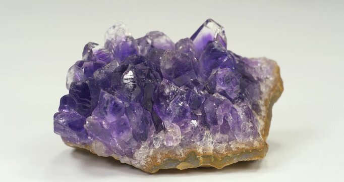 Amethyst - semi precious stone. Amethyst is a violet variety of quartz