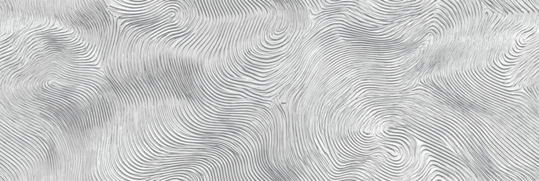 Abstract wavy lines light gray seamless background. Abstract gray wavy lines creating an flowing, organic topographic pattern