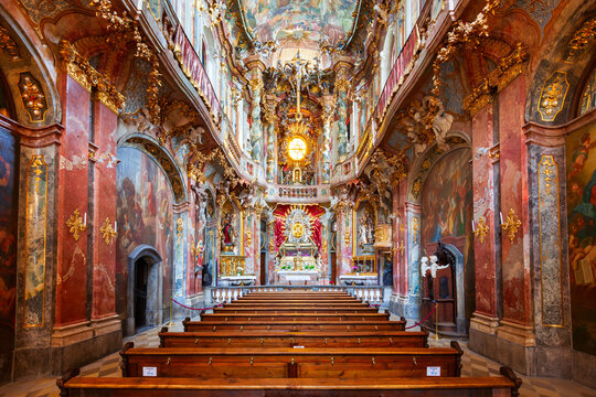 Asam Church or Asamkirche in Munich, Germany