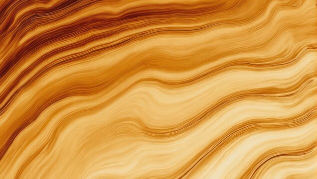 Abstract Wood Grain Texture with Flowing Brown and Beige Patterns.