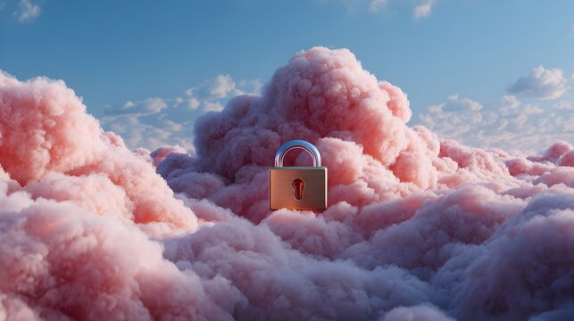 Secure Cloud Storage with Data Protection and Digital Backup Concept. Cloud Computing, Data Storage, Cyber Security, Backup Systems, Digital Infrastructure, IT Services.