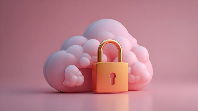 Secure Cloud Storage with Data Protection and Digital Backup Concept. Cloud Computing, Data Storage, Cyber Security, Backup Systems, Digital Infrastructure, IT Services.