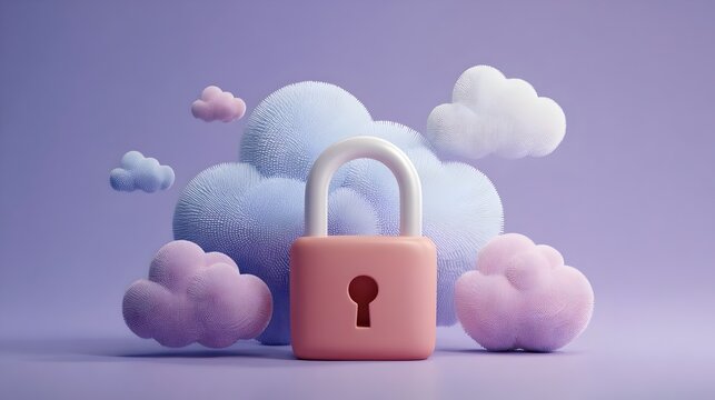 Secure Cloud Storage with Data Protection and Digital Backup Concept. Cloud Computing, Data Storage, Cyber Security, Backup Systems, Digital Infrastructure, IT Services.
