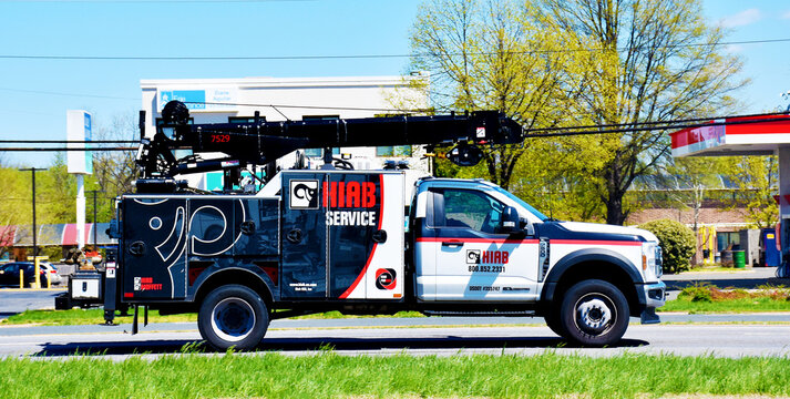 Hiab Company Truck, Manassas, VA, USA