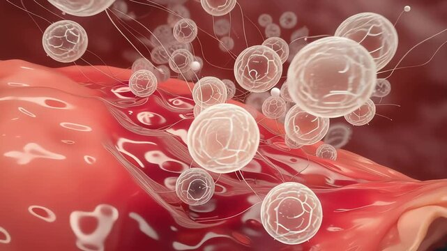 Inside body tissue,
immune cells calmly patrolling,
suddenly they attack harmless particles,
causing inflammation effect,
tissue becomes slightly swollen
