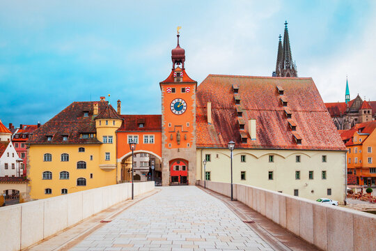 Bridge Tower or Brueckturm in Regensburg