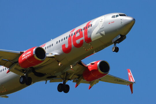 Jet2, Boeing 737, on final approach into London Stansted Airport, Essex, UK on 24th April 2026