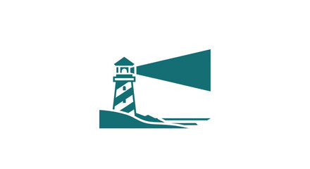 Lighthouse Icon Tower Navigation Aid. © Alex