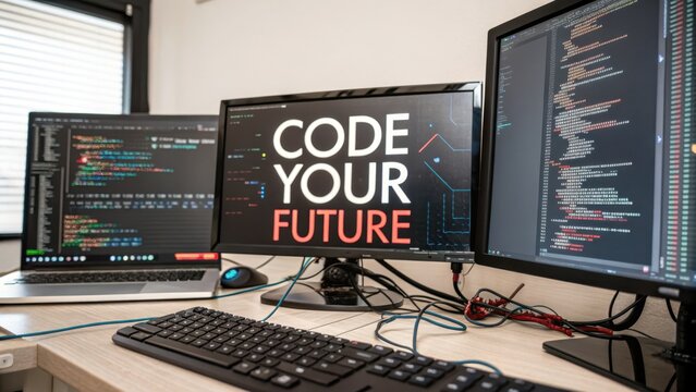 Code Your Future: Multiple Screens Displaying Programming