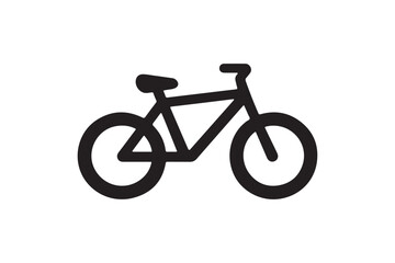 Fototapeta premium Bicycle Silhouette Icon Eco Transport Cycle