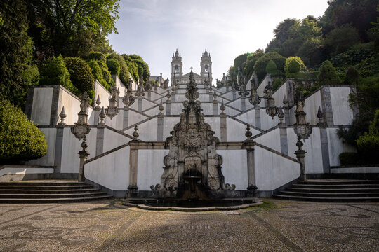 Views from the Sanctuary of Bom Jesus do Monte just outside the city of Braga, Portugal