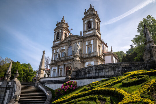 Views from the Sanctuary of Bom Jesus do Monte just outside the city of Braga, Portugal