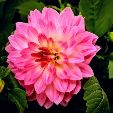 pink dahlia flower