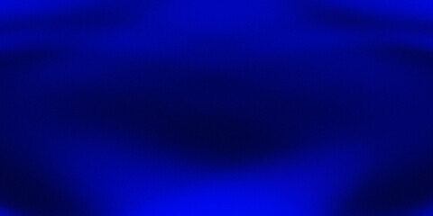 Obraz premium Abstract deep blue grainy background with soft vignette. Minimalist ultramarine texture with subtle glowing transitions and copy space