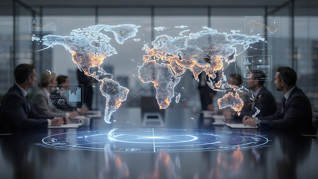 Global Business Partnership Worldwide Connection Corporate Collaboration Concept