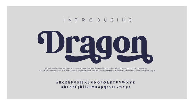 Elegant ligature alphabet letters font logo.  Typography fonts regular uppercase and lowercase. vector illustration 