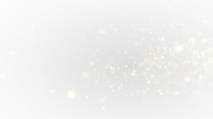 Festive golden stardust sparkle with glowing glitter particles and bright magical dust trail, elegant luxury shimmer effect isolated on transparent background for celebration greeting cards © LIUBOV