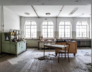 Obraz premium Abandoned Lab Interior.