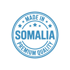 Obraz premium Made in Somalia premium quality stamp seal logo icon vector graphic element