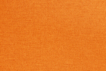 Obraz premium Orange fabric cloth texture for background, natural textile pattern.