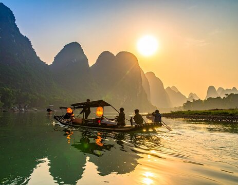 Cormorant fishermans on the ancient