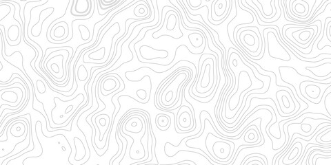 Topographic map background geographic line map with elevation assignments. Modern design with White background with topographic wavy pattern design.paper texture Imitation of a geographical map shades © Sajjad