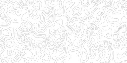 Topographic map background geographic line map with elevation assignments. Modern design with White background with topographic wavy pattern design.paper texture Imitation of a geographical map shades © Sajjad