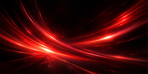 Glowing red abstract background wallpaper features flowing motion waves and fire texture with bright purple lines and stars in a dark space pattern design © Rehaan