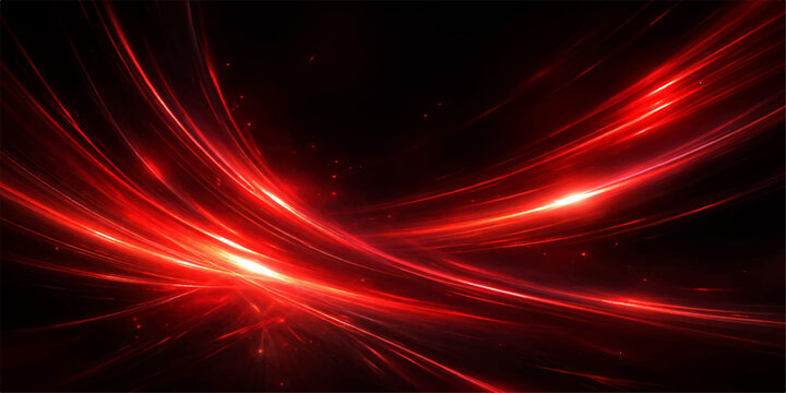 Glowing red abstract background wallpaper features flowing motion waves and fire texture with bright purple lines and stars in a dark space pattern design